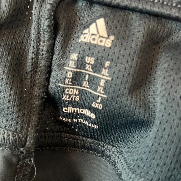 Adidas track pull on  pants greyish blue XL climalite with pockets workout pants - Picture 5 of 13